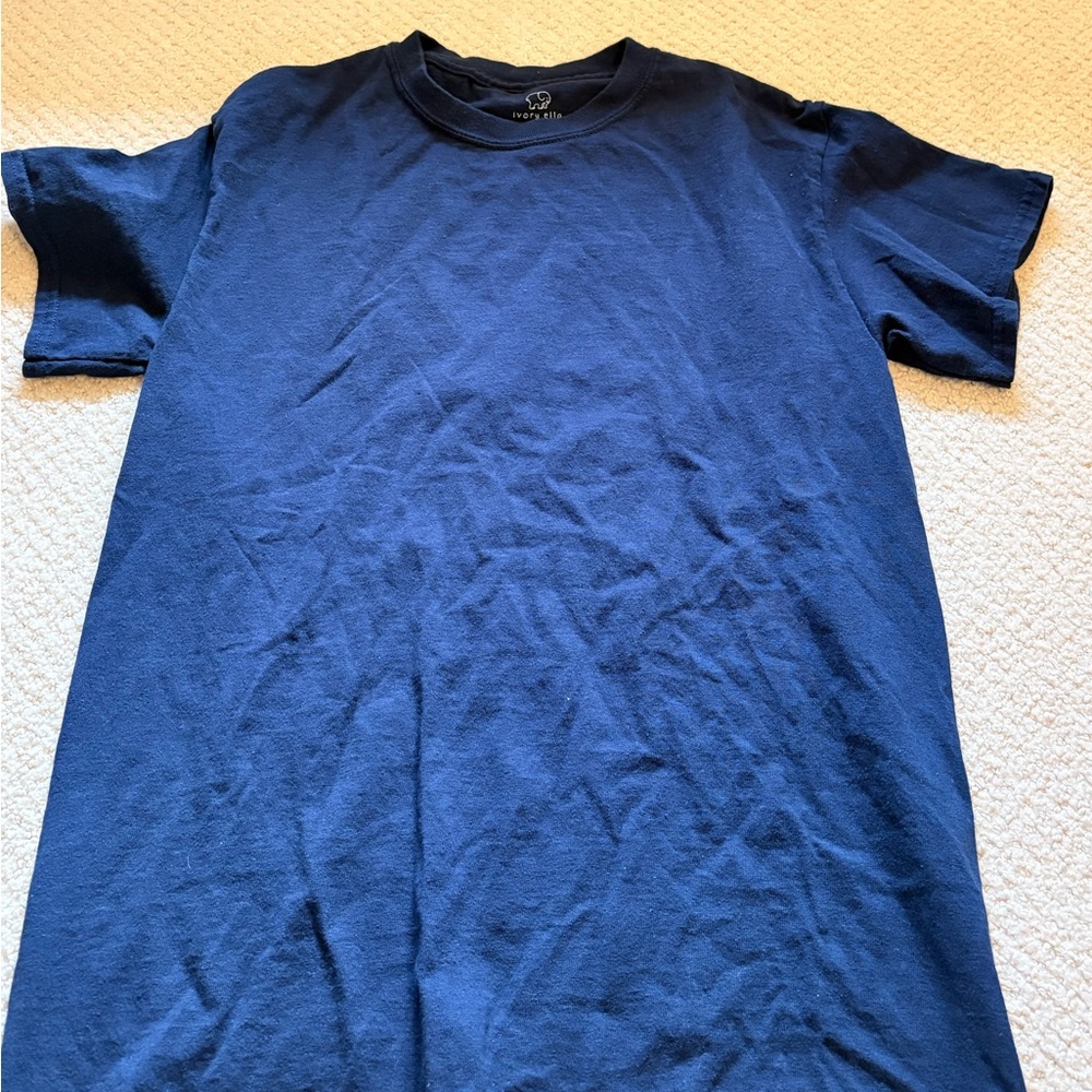 Ivory Ella Deep Blue Short Sleeve Tee